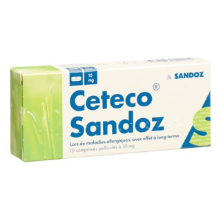 Ceteco Sandoz Filmtabl 10 mg 10 stk