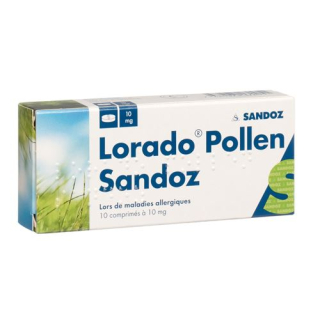 Lorado žiedadulkės Sandoz tabletės 10 mg 10 vnt