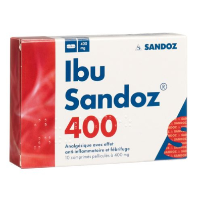 Ibu Sandoz film-coated tablets 400 mg po 10 vnt