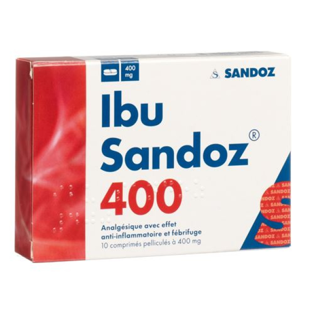 Ibu Sandoz Filmtabl 400 mg de 10 pcs
