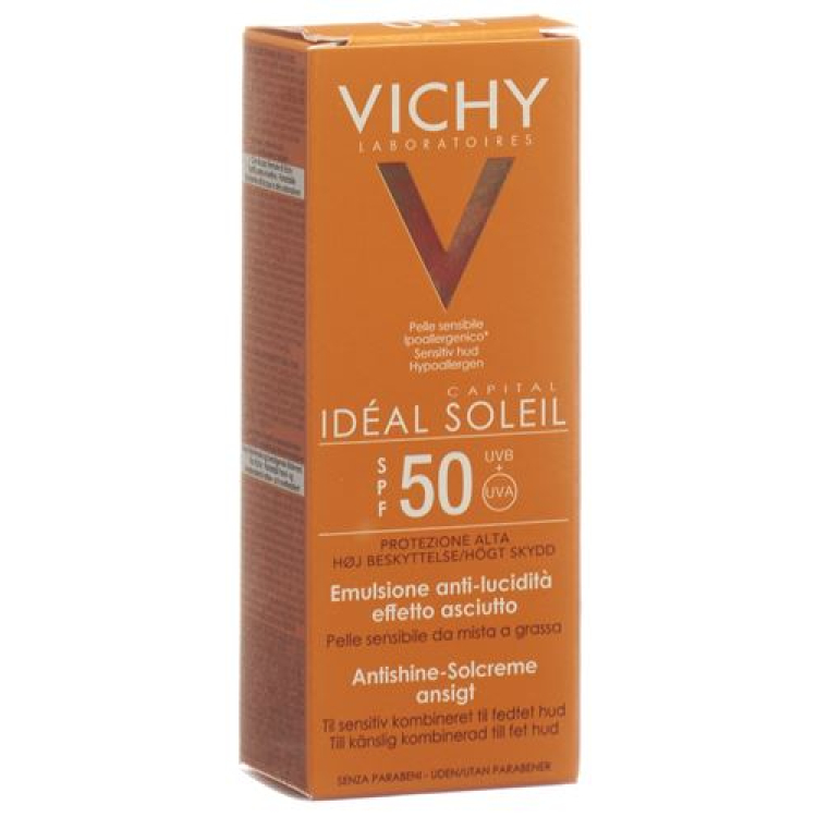 Vichy Ideal Soleil mattító szolár folyadék SPF50 50 ml