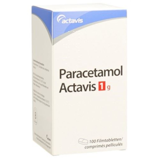 Paracetamol Actavis Filmtabl 1000 mg Ds 100 pcs