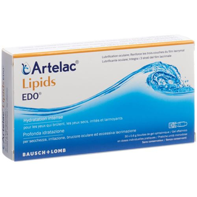 Artelac lipidas EDO Gd Opht 30 Monodos 0,6 g