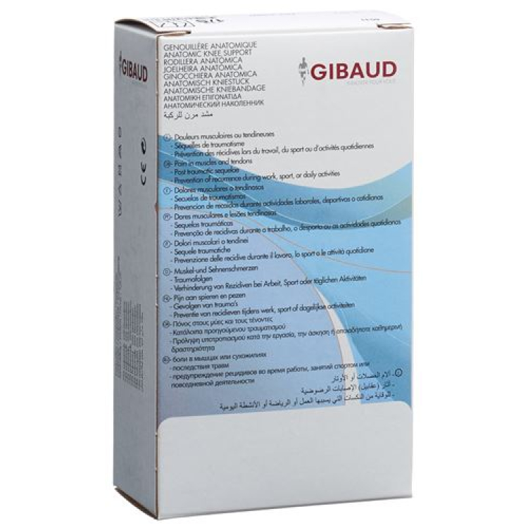 GIBAUD knee bandage anatomically Gr1 31-38cm black