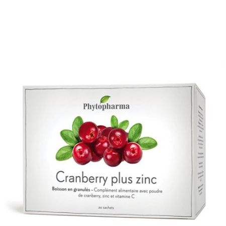 Phytopharma Cranberry Plus Zinc 20 kotikest