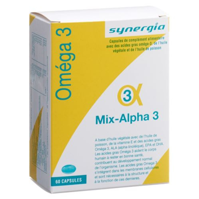 Mix Alpha 3 Oméga 3 Capsules 60 pcs