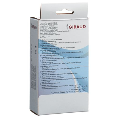 GIBAUD anatomical ankle bandage size 3 25-28cm black