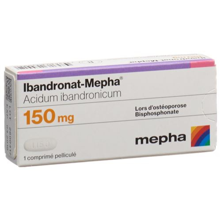 Ibandronat-Mepha Filmtabl 150 mg 3 dona