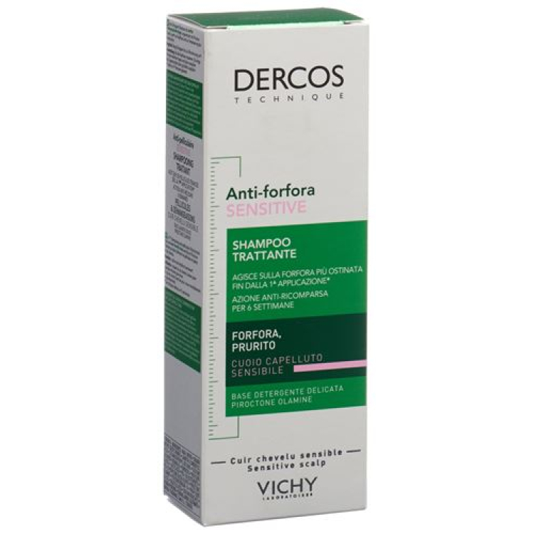 Vichy Dercos Anti Dandruff שמפו רגיש גרמני / איטלקי 200 מ"ל