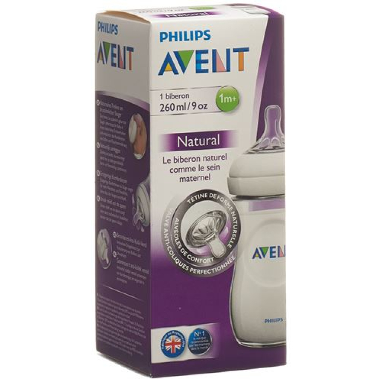 Garrafa natural Avent Philips 260ml PP