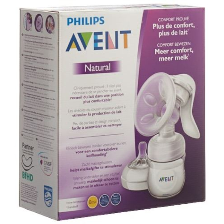 Ruční odsávačka mateřského mléka Avent Philips Comfort Natural