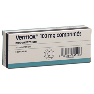 Vermox 100 mg 6 tablets