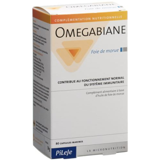 Omegabiane cod liver oil capsules 80 pcs