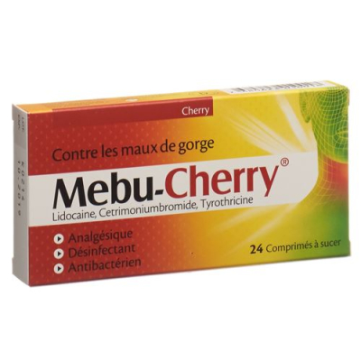 Mebu-čerešňa lozenges 24 ks