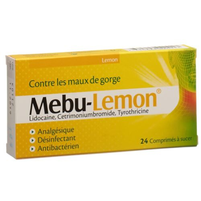 Mebu-lemon Lutschtabl 24 பிசிக்கள்