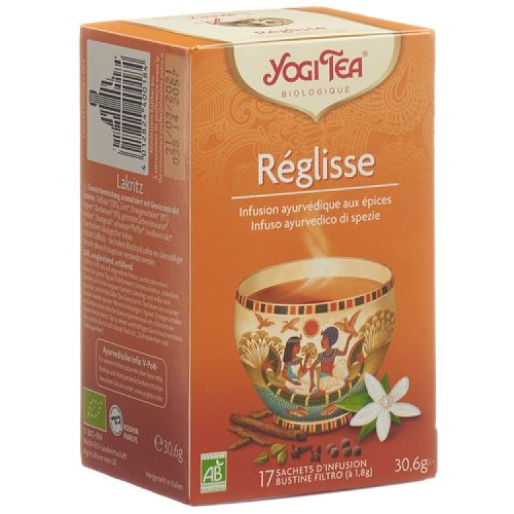 Teh Yogi Licorice Rempah Mesir 17 Btl 1,8 g