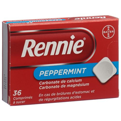 Rennie Peppermint Pastylki do ssania 36 szt