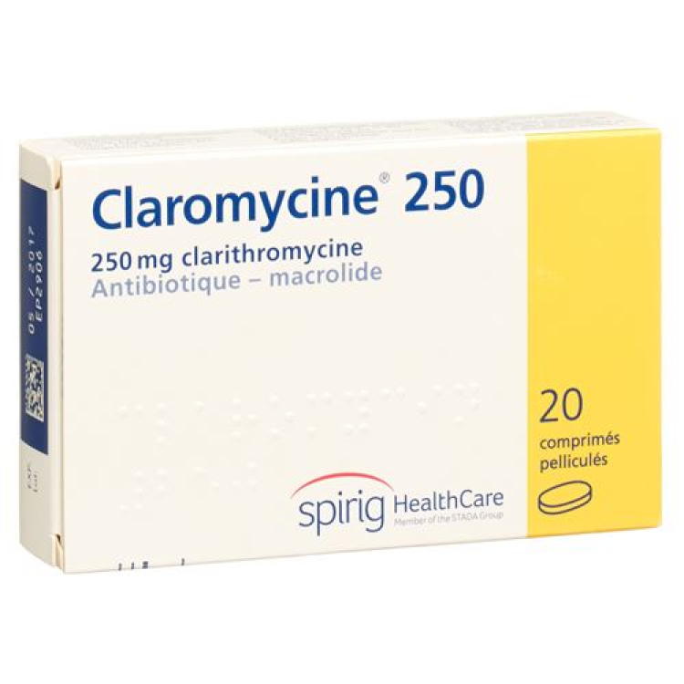 Claromycine Filmtablet 250 mg 20 st