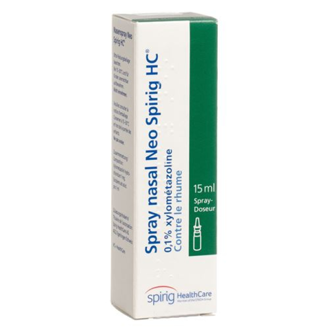鼻腔喷雾剂 Neo Spirig HC 0.1% Dosierspr 15 毫升