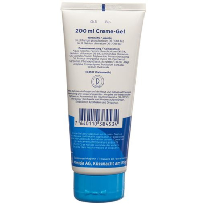 Omida Schüssler Nr3 and 8 Ferrum phosphoricum plus creme gel tube 200 ml