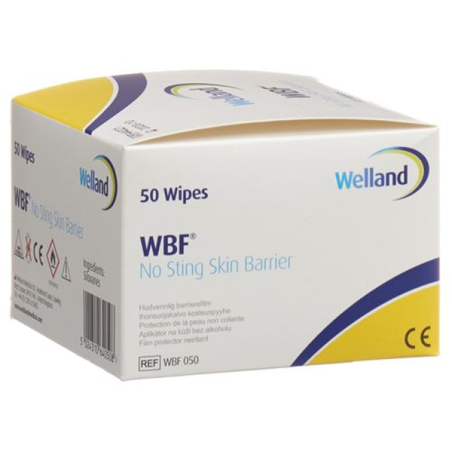 WBF Wipes մաշկի պաշտպանիչ անձեռոցիկներ 70x160 մմ ոչ ստերիլ 50 հատ