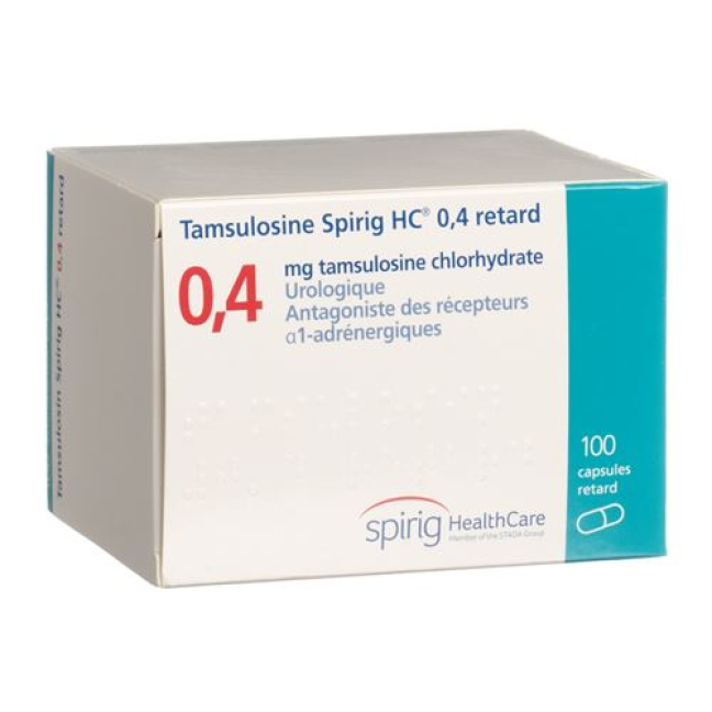 Tamsulosin Spirig HC Ret Kaps 0,4 mg 100 vnt
