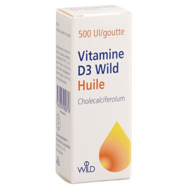 Vitamina D3 wild oil 500 UI/goccia flacone 10 ml