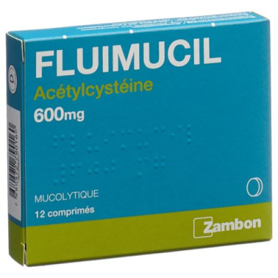 Fluimucil 600 mg (புதியது) 12 மாத்திரைகள்