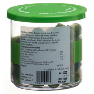 Adropharm eucalyptus without sugar soothing pastilles 140 g