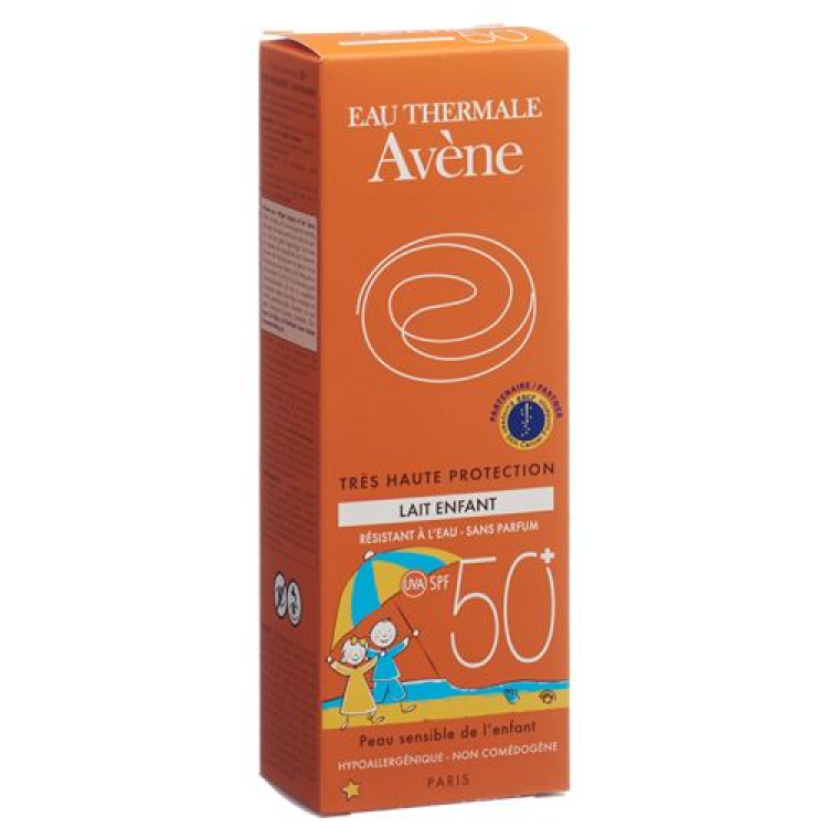 Avene Sun ទឹកដោះគោការពារកម្តៅថ្ងៃរបស់កុមារ SPF 50+ 100 មីលីលីត្រ