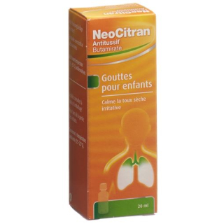 NeoCitran cough suppressant drops 5 mg/ml child drip bottle 20 ml