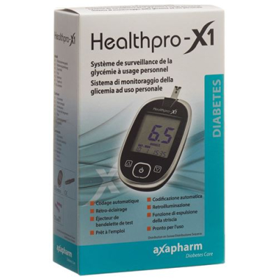 Healthpro-X1 Axapharm Blutzuckermessgerät