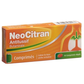 NeoCitran léky tlumící kašel Depottabl 50 mg 10 ks