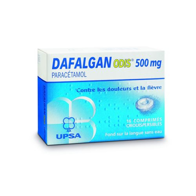 Dafalgan Odis Schmelztabl 500 mg Ds 16 unid.