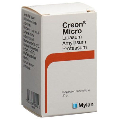 Creon mikro mikrogranulės Glasfl 20 g