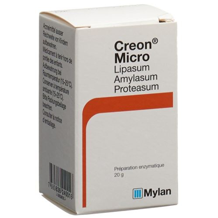 Creon micro micropellets glass bottle 20 g