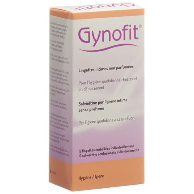 Gynofit Lingettes Intimes Sans Parfum 25 pièces