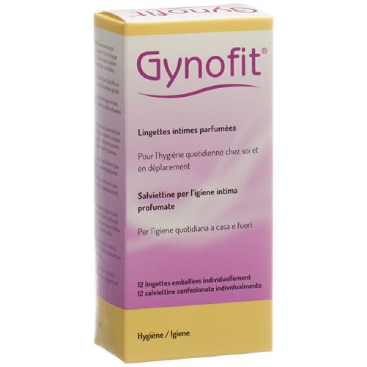 Ароматизированные салфетки для интимной гигиены Gynofit 12 шт.