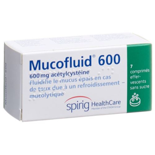 Mucofluid 600 mg 7 effervescent tablets