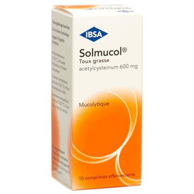 Solmucol cold cough effervescent tabletse 600 mg can 10 pcs