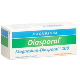 Magnesium Diasporal Lutschtabl 100 mg Apelsinimaitseline 50 tk