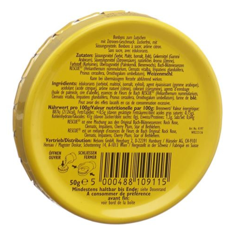 Rescue pastile Lemon can 50 g