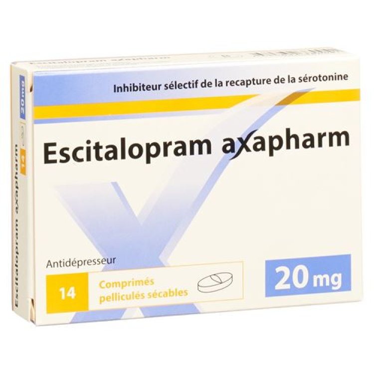 Escitalopram Axapharm Filmtabl 20 mg 14 chiếc