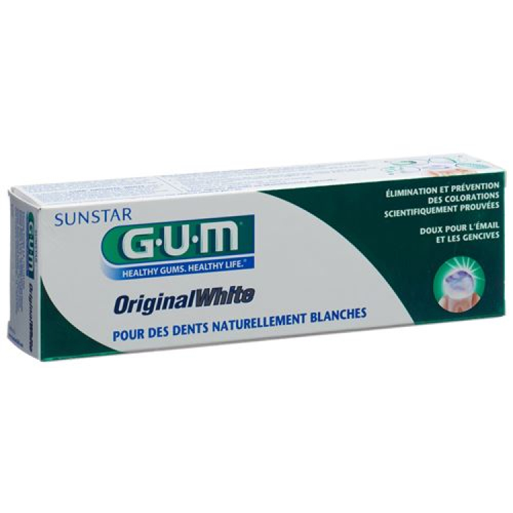 GUM ორიგინალი თეთრი SUNSTAR კბილის პასტა 75 მლ