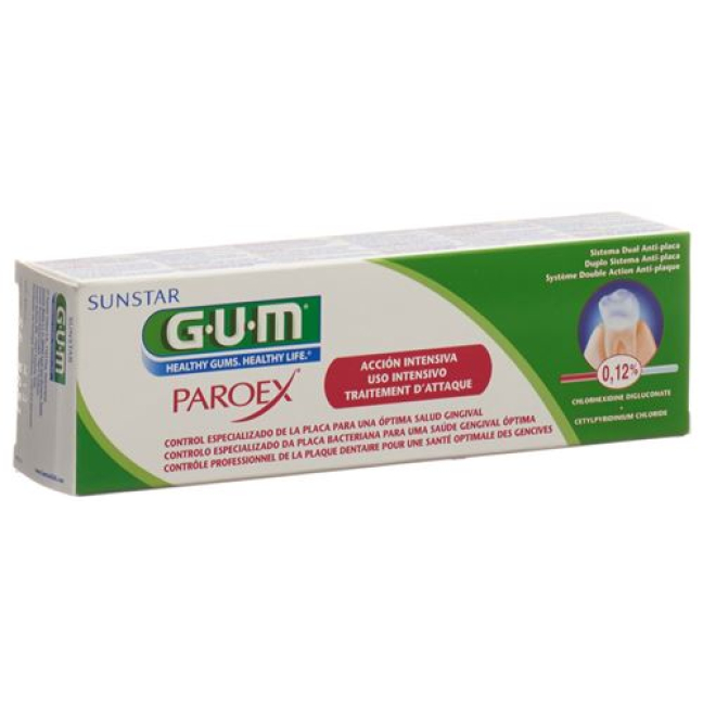 GUM SUNSTAR Paroex Toothpaste of 0.12% Chlorhexidine 75ml