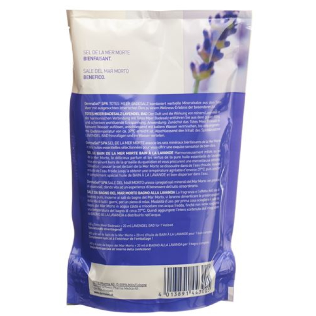 DermaSel bath salt lavender German/French/Italian bag 4