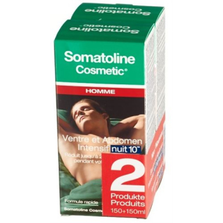 Somatoline Homme Ventre + Abdomen Soin de Nuit 10 2 x 150 ml