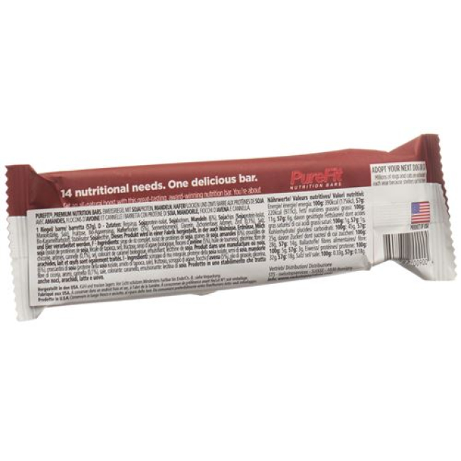 PureFit Protein Bar Oatmeal Cinnamon 100% Vegan 57 g