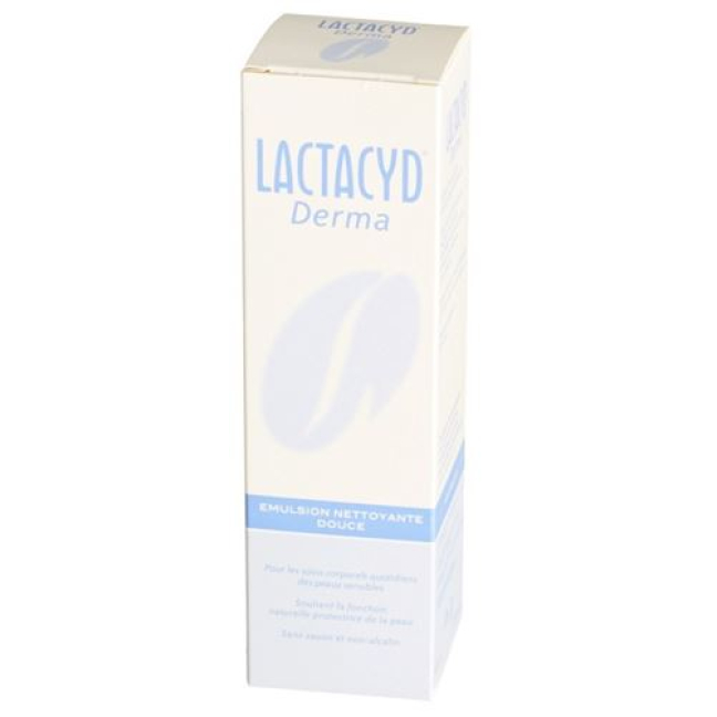Lactacyd Derma emulsão de limpeza suave 250 ml