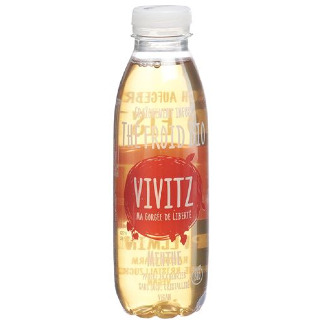 VIVITZ ऑर्गेनिक आइस्ड टी एप्पल मिंट 6 x 0.5 lt